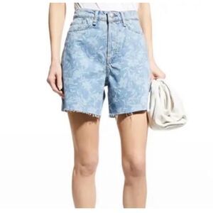 NWT rag & bone Maya High Rise 6” Shorts Laser Floral Denim size 26